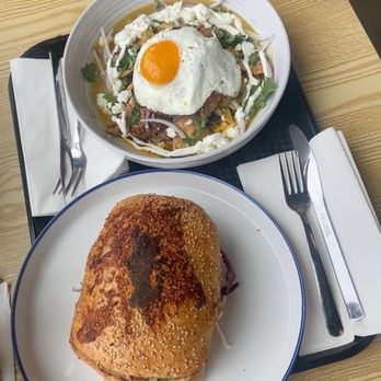 CasaEma - Chilaquiles, pambazo de puerco - Mexican Near Me - Houston, Texas
