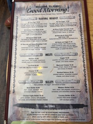 Menu photo 5 The In Place Forks, WA Menu photo 5 The In Place Forks, WA