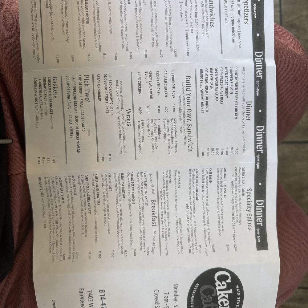 Main Street Cakery Cafe - Updated menu 06/2026 - Burgers Near Me - Fairview, Pennsylvania Main Street Cakery Cafe - Updated menu 06/2026 - Burgers Near Me - Fairview, Pennsylvania