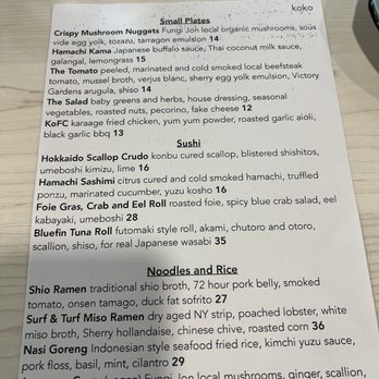 Koko Japanese Pub - Menu front page - Japanese Near Me - Cocoa Beach, Florida Koko Japanese Pub - Menu front page - Japanese Near Me - Cocoa Beach, Florida
