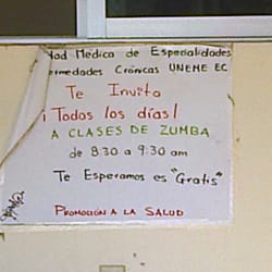 Centro de Salud Volcanes - Cartel informativo