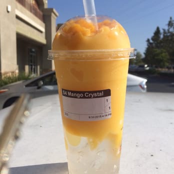 i-Tea - Mango crystal on top of my dirty car..lol - Ramen Near Me - Milpitas, California