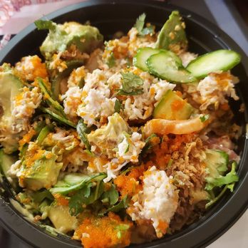 Poke Theory SB - Mixed Crunchy Bowl - Poke Near Me - Goleta, California