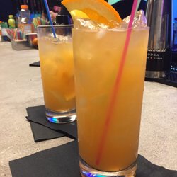 The Garage Arcade Bar - Full size versions of the Clyde. It's absolutely delicious- friends that hate gin still liked this enough to order their own.