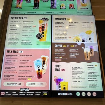 Krak Boba - drink menu - Bubble Tea Near Me - Westminster, California Krak Boba - drink menu - Bubble Tea Near Me - Westminster, California