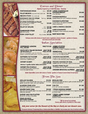 Menu photo 1 Frank & Linda's Diner Rincon, GA