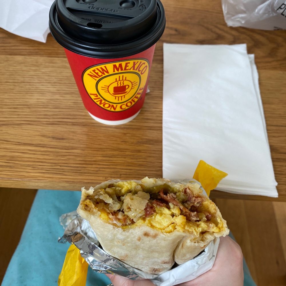 Santa Fe BK - Bacon Green Chile Breakfast Burrito and coffee - New Mexican Cuisine Near Me - Brooklyn, New York Santa Fe BK - Bacon Green Chile Breakfast Burrito and coffee - New Mexican Cuisine Near Me - Brooklyn, New York