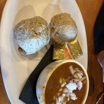 Indian Pueblo Kitchen - Elk chili with blue corn muffins - New American Near Me - Albuquerque, New Mexico
