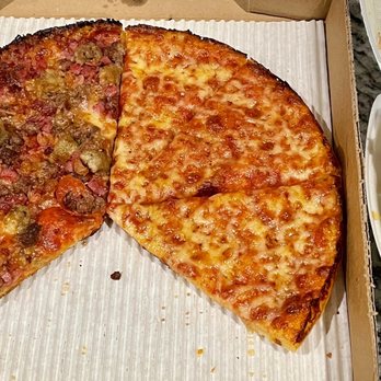 NB's Wicked Bah Pizza - We had one cheese and one meat-lovers pizzas and an Italian coconut cake. - Pizza Near Me - New Braunfels, Texas NB's Wicked Bah Pizza - We had one cheese and one meat-lovers pizzas and an Italian coconut cake. - Pizza Near Me - New Braunfels, Texas