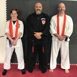 Self-Defense Academy - Father and daughter promoted together.