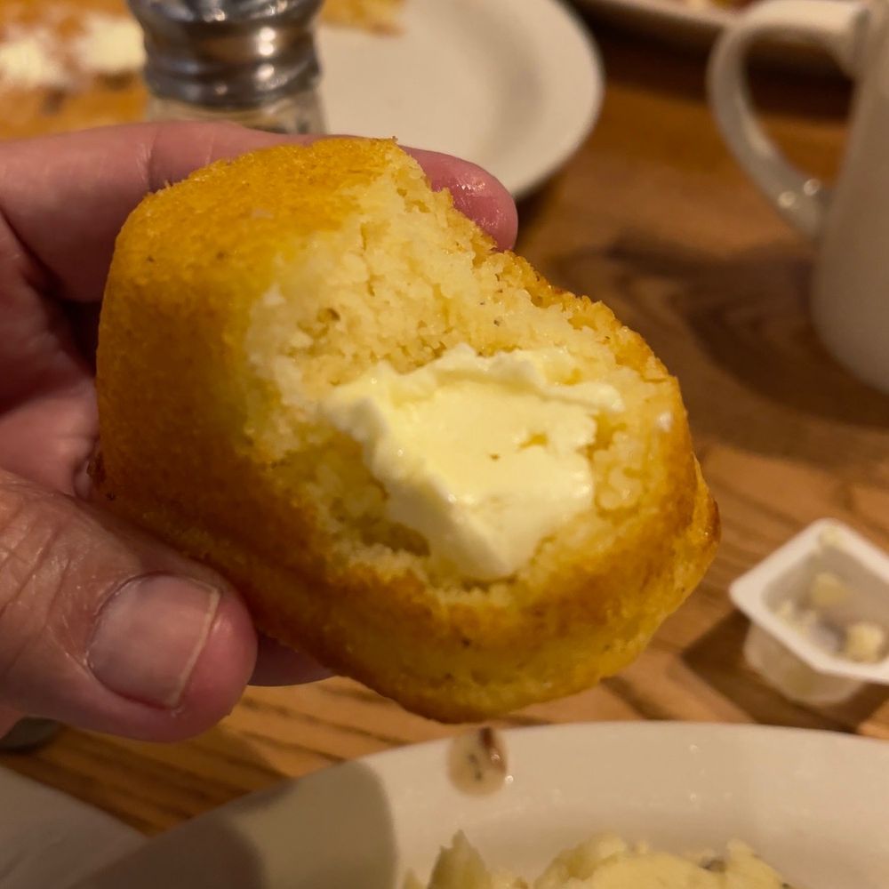 Cracker Barrel Old Country Store - Homemade cornbread and real butter - American Near Me - Billings, Montana