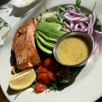 Natural Cafe - Arugula salad with salmon! - Salad Near Me - Goleta, California