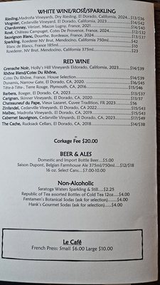 Menu photo 1 Allez! Diamond Springs, CA
