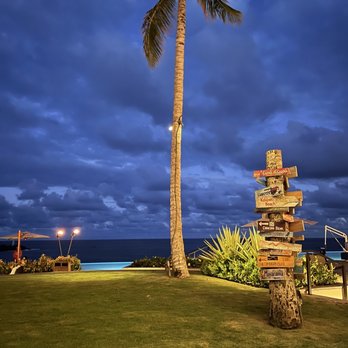 Hualani's - View from our table. Outstanding - Hawaiian Near Me - Lihue, Hawaii