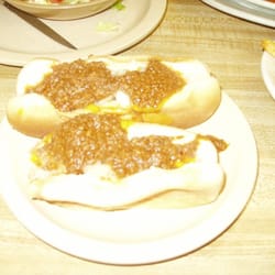 Boston Sandwich Shop - Two chili dogs from Boston Sandwich. They make a pretty good dog.