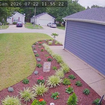 D&H Landscaping - This is the finished result of the front yard.  They enlarged the bed so it gives great curb appeal. - Landscaping Near Me - Garner, North Carolina