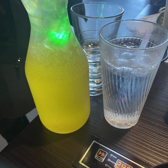 Shabuya - The "Party Cocktail", mango flavored with a cute, light up ice cube! - Hot Pot Near Me - Concord, California Shabuya - The "Party Cocktail", mango flavored with a cute, light up ice cube! - Hot Pot Near Me - Concord, California