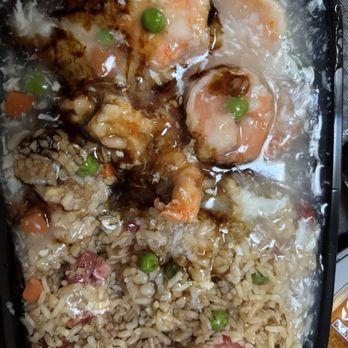 Dragon Wok - 81. Shrimp with Lobster Sauce and fried rice. - Chinese Near Me - Albuquerque, New Mexico
