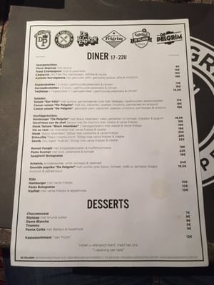 Menu photo 2 De Pelgrim Antwerp, VAN