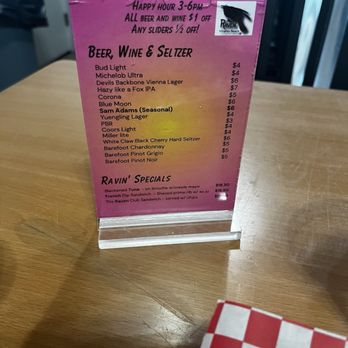 Raven Carry-Out Cafe - Happy hour menu - Burgers Near Me - Virginia Beach, Virginia