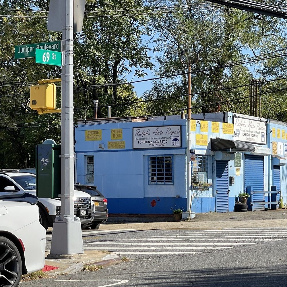 Ralph's Auto Repair - Cross street and store front - Auto Repair Near Me - Middle Village, New York Ralph's Auto Repair - Cross street and store front - Auto Repair Near Me - Middle Village, New York