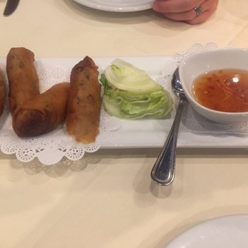 Lemon Grass - Spring rolls! Filling and dipping sauce were on point and loved the suggestion of wrapping them in the lettuce from our server!! - Thai Near Me - Syracuse, New York