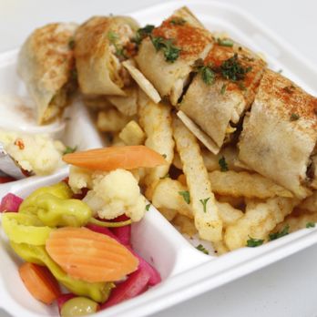 Kabab Crush - a tray of food - Mediterranean Near Me - Corona, California Kabab Crush - a tray of food - Mediterranean Near Me - Corona, California