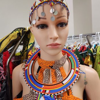 Mchete's African Treasures - Handmade Beaded Crown and Necklace - Traditional Clothing Near Me - Milwaukee, Wisconsin Mchete's African Treasures - Handmade Beaded Crown and Necklace - Traditional Clothing Near Me - Milwaukee, Wisconsin