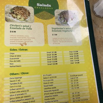 La Perla Produce - Menu 3/7/22 - Mexican Near Me - Benton Harbor, Michigan