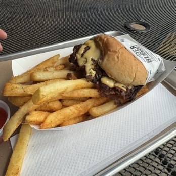 Burger Schmurger - Schmurger with fries. - Burgers Near Me - Dallas, Texas Burger Schmurger - Schmurger with fries. - Burgers Near Me - Dallas, Texas