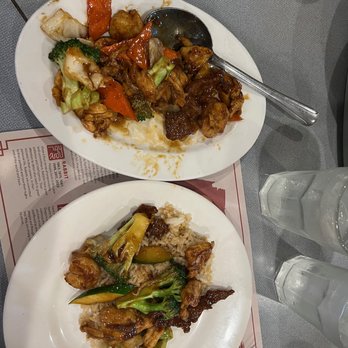 China Palace Restaurant - #24 Three Flavor Delight on the lunch specials. All of this was one portion. Some on my plate with rice, the rest on the svg dish. - Chinese Near Me - Tustin, California China Palace Restaurant - #24 Three Flavor Delight on the lunch specials. All of this was one portion. Some on my plate with rice, the rest on the svg dish. - Chinese Near Me - Tustin, California