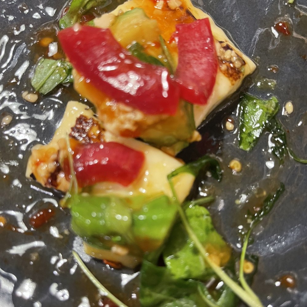 La Brunilda - Costeño cheese with avocado, arugula, and sweet chili sauce - Tapas Bars Near Me - Seville, SE La Brunilda - Costeño cheese with avocado, arugula, and sweet chili sauce - Tapas Bars Near Me - Seville, SE
