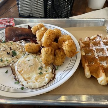 Moab Garage Co. - Traditional Breakfast sub a liege waffle - Coffee & Tea Near Me - Moab, Utah Moab Garage Co. - Traditional Breakfast sub a liege waffle - Coffee & Tea Near Me - Moab, Utah