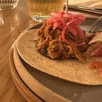 Wahaca - Pork Taco -Two on the plate - Mexican Near Me - London, XGL Wahaca - Pork Taco -Two on the plate - Mexican Near Me - London, XGL