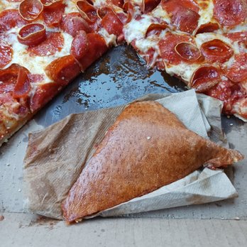 Marco's Pizza - Theis is the bottom of the pizza. Soaked in grease. - Pizza Near Me - La Vista, Nebraska
