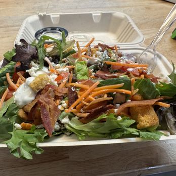 Sugarbush Snack Shack - House Salad with bacon added - Food Trucks Near Me - Howard, Colorado Sugarbush Snack Shack - House Salad with bacon added - Food Trucks Near Me - Howard, Colorado