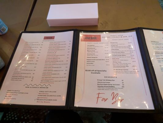 Menu photo 1 Far Bar Los Angeles, CA Menu photo 1 Far Bar Los Angeles, CA