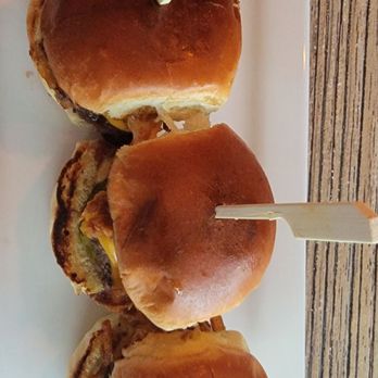 The Hideout Kitchen + Bar - Chef's premium sliders short rib, brisket, chuck mix. Best ever, anywhere. $18 No salt or condiments needed for these. A first for me - Comfort Food Near Me - Palm Desert, California The Hideout Kitchen + Bar - Chef's premium sliders short rib, brisket, chuck mix. Best ever, anywhere. $18 No salt or condiments needed for these. A first for me - Comfort Food Near Me - Palm Desert, California