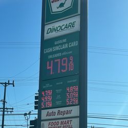 Sinclair - 11/26/22 prices