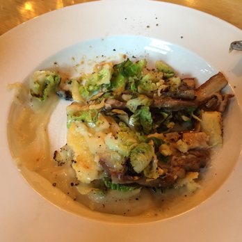 Three Forks Grille - Uninspired and undercooked pork belly with brussells - New American Near Me - Columbia Falls, Montana Three Forks Grille - Uninspired and undercooked pork belly with brussells - New American Near Me - Columbia Falls, Montana