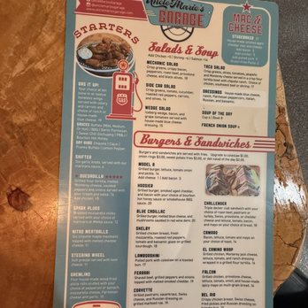 Uncle Mario's Garage - Burgers Near Me - Queensbury, New York Uncle Mario's Garage - Burgers Near Me - Queensbury, New York