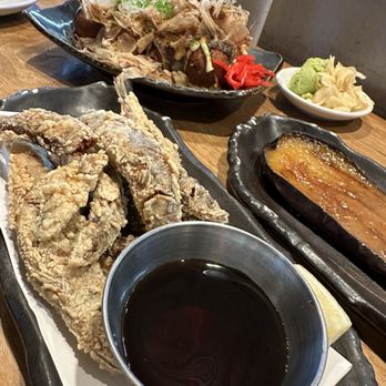 Amakara - Small bites were perfect: miso eggplant, smelt tempura and takoyaki - Sushi Bars Near Me - Dublin, California