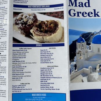 The Mad Greek - Menu - Greek Near Me - Columbus, Ohio The Mad Greek - Menu - Greek Near Me - Columbus, Ohio