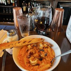 Pink sauce rigatoni