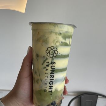 Sunright Tea Studio - Matcha brûlée latte with oat milk - Bubble Tea Near Me - Garden Grove, California Sunright Tea Studio - Matcha brûlée latte with oat milk - Bubble Tea Near Me - Garden Grove, California