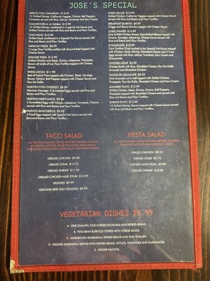 Menu photo 1 Jose’s Casa Tazewell, TN Menu photo 1 Jose’s Casa Tazewell, TN