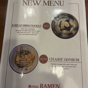 Ginza ramen - New menu items - Ramen Near Me - Rochester, Michigan