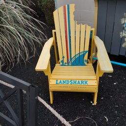 Beachy, cute decor with a touch of a shark bite Beachy, cute decor with a touch of a shark bite