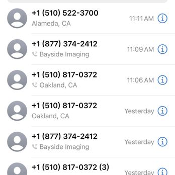 Bayside Imaging - Call back and left voicemail. - Medical Centers Near Me - Pleasant Hill, California Bayside Imaging - Call back and left voicemail. - Medical Centers Near Me - Pleasant Hill, California