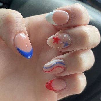 Sunrise Nails & Spa - 4th of July acrylic full set - Nail Salons Near Me - Memphis, Tennessee Sunrise Nails & Spa - 4th of July acrylic full set - Nail Salons Near Me - Memphis, Tennessee